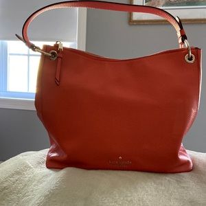 Used once Kate Spade Large Blood Orange Shoulder Bag